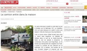 Камион, шофиран от българин, влезе в къща в Южна Франция