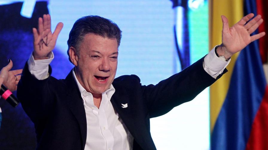 В Колумбия преизбраха Хуан Мануел Сантос за президент