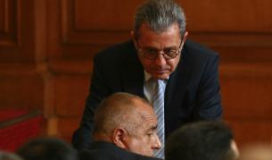 Йордан Цонев от ДПС и лидерът на ГЕРБ Бойко Борисов