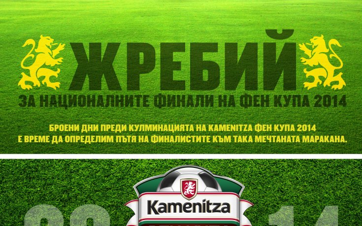 Жребият за Кamenitza Фен Купа 2014 ще бъде теглен във вторник