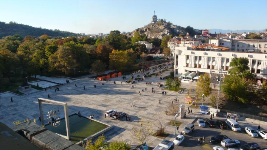 Централният площад в Пловдив