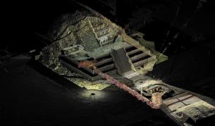 Показаха реликви, открити в свещен тунел в Теотиуакан