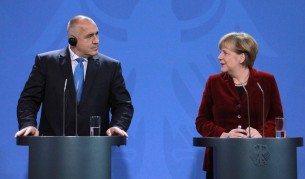 Бойко Борисов и Ангела Меркел на пресконференция във Федералното канцлерство в Берлин