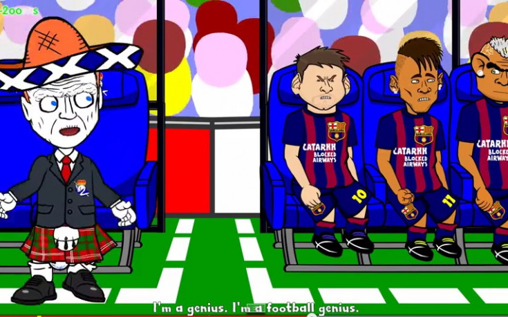 ВИДЕО: Анимираният Дейвид Мойс изпя забавна песен за Барса