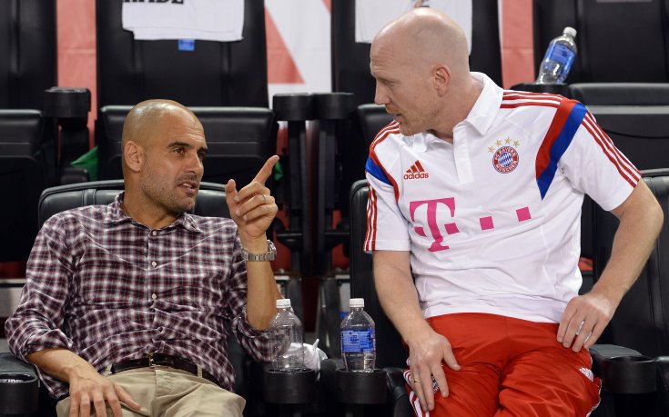 Скандал между Замер и Гуардиола на тренировка на Байерн