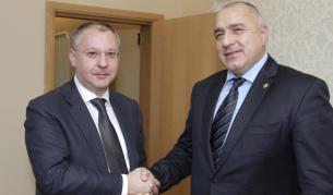 Премиерът Бойко Борисов и лидерът на ПЕС Сергей Станишев