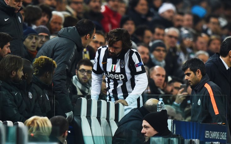 Андреа Пирло аут за три седмици, пропуска мачовете срещу Рома и Борусия Д