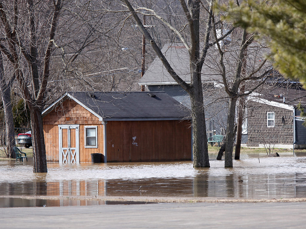 Придошлите води на река Охайо в Синсинати, щата Охайо, САЩ