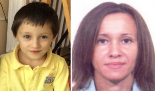 Снимките на жената и детето, публикувани на сайта на МВР