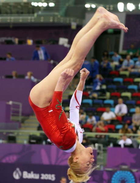 Представителите на България в спортната гимнастика в Баку 20151