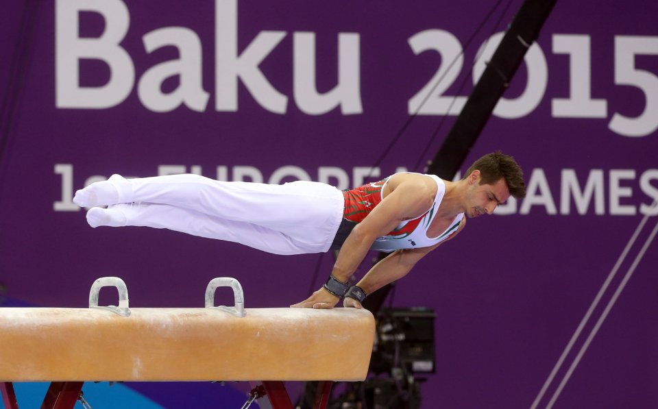 Представителите на България в спортната гимнастика в Баку 20151