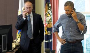 Владимир Путин и Барак Обама