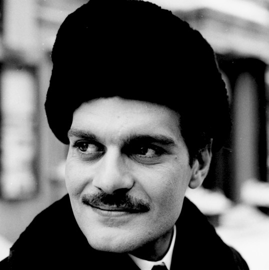 Омар Шариф по време на снимките на филма "Д-р Живаго", 1965