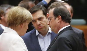 Ангела Меркел, Алексис Ципрас и Франсоа Оланд