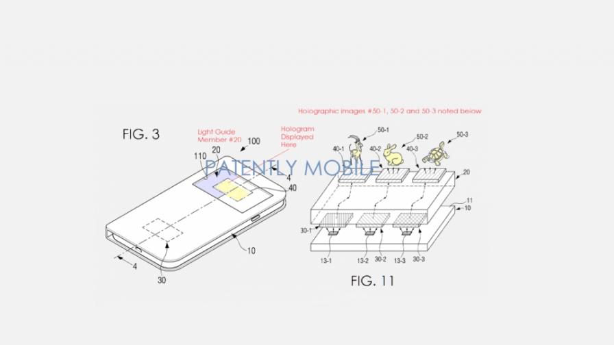 „Самсунг“ иска патент за холограми от смартфони