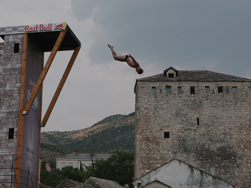 Ден първи от Red Bull Cliff Diving World Series в Мостар /Босна и Херцеговина