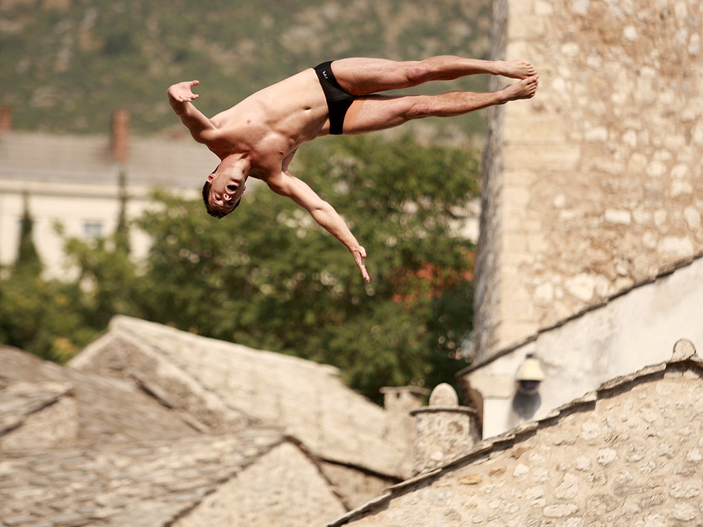 Ден първи от Red Bull Cliff Diving World Series в Мостар /Босна и Херцеговина