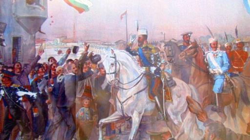  Княз Батенберг влиза в Пловдив след Съединението 