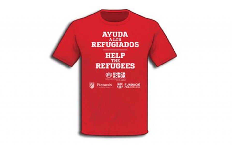 Атлетико и Барса се включиха в кампанията за бежанците