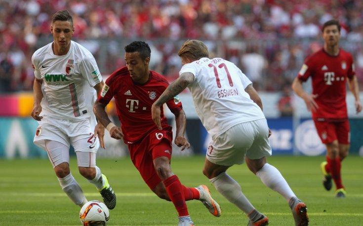 С дузпа в края Байерн се измъкна сух срещу Аугсбург