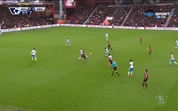 Първата част на Борнемут - Нюкасъл