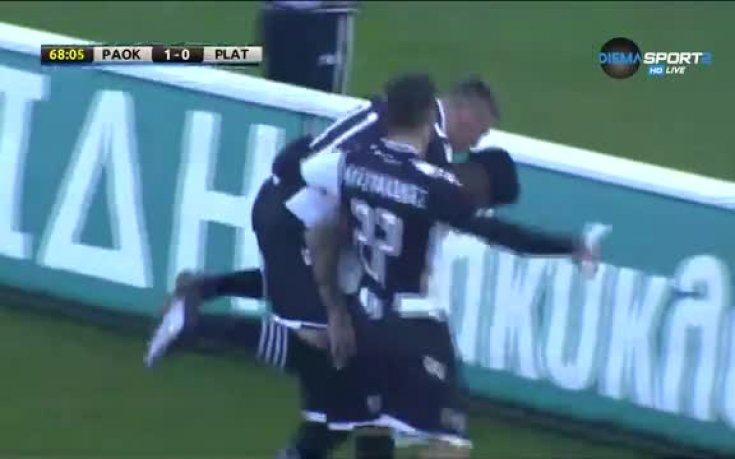 ВИДЕО: Дузпа донесе победа на ПАОК, Бербо влезе след гола