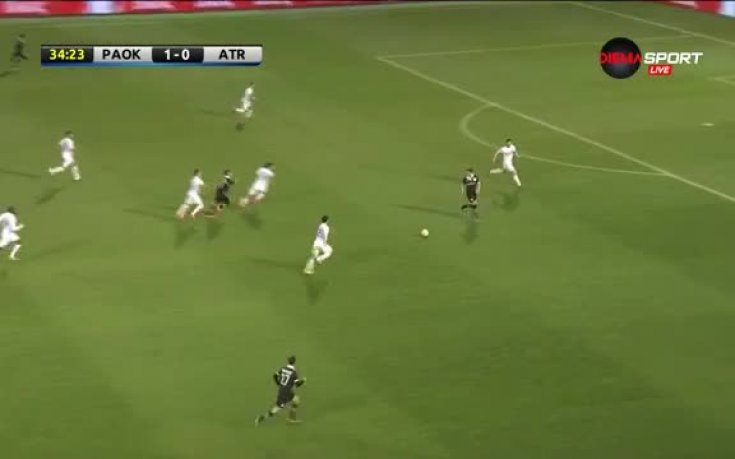 ПАОК - Атромитос 1:0 /първо полувреме/