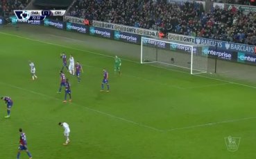 ВИДЕО: Суонси - Кристъл Палас 1:1 /25-и кръг Премиършип/