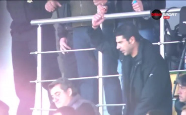 Радостта на Гонзо след гола на Левски