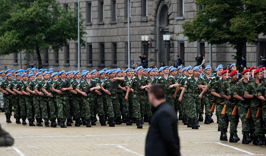 Военния парад в столицата на представителните части на Българската армия