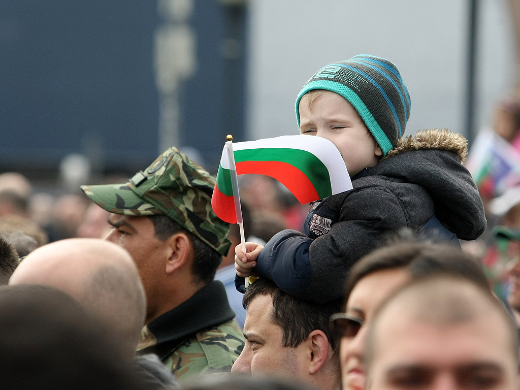 Военния парад в столицата на представителните части на Българската армия