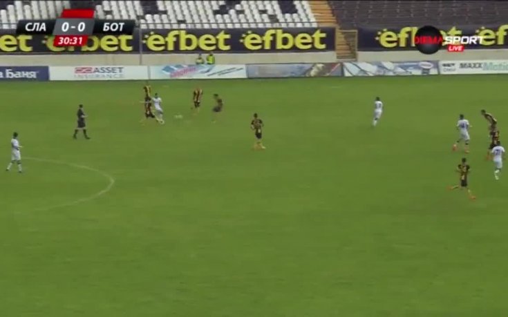 Славия - Ботев Пловдив 0:0 /първо полувреме/