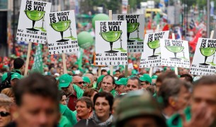 Протестът в Брюксел