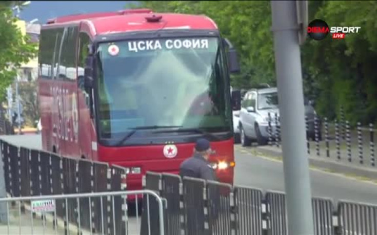 ЦСКА и Монтана пристигнаха на стадион 