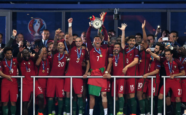 Капитанът на европейския шампион Португалия Кристиано Роналдо отбеляза 4 годишнината от триумфа на