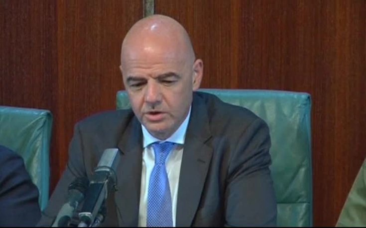 Джани Инфантино на посещение в Нигерия