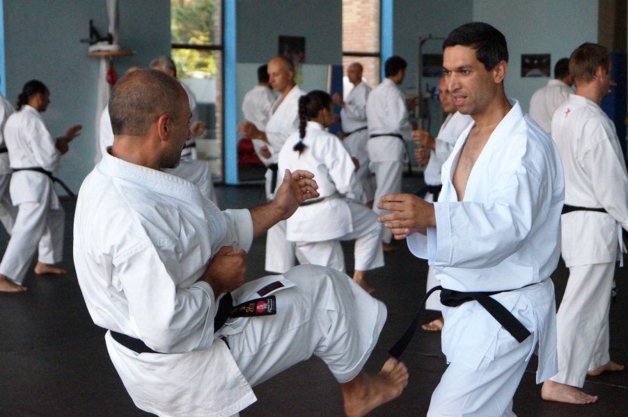 Японски майстор на бойното изкуство обучава наши каратеки1