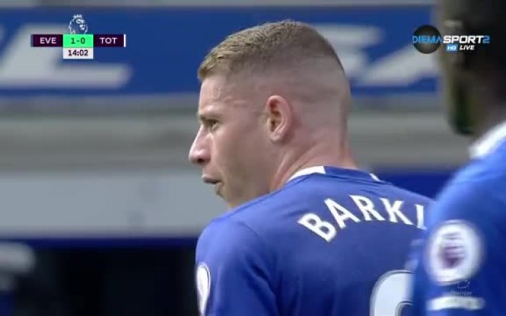 Евертън - Тотнъм 1:0 /полувреме/