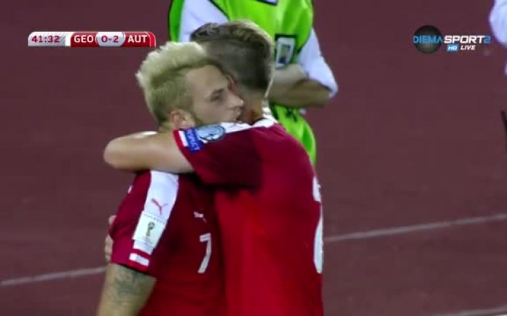Австрия ужили грузинците отново преди почивката