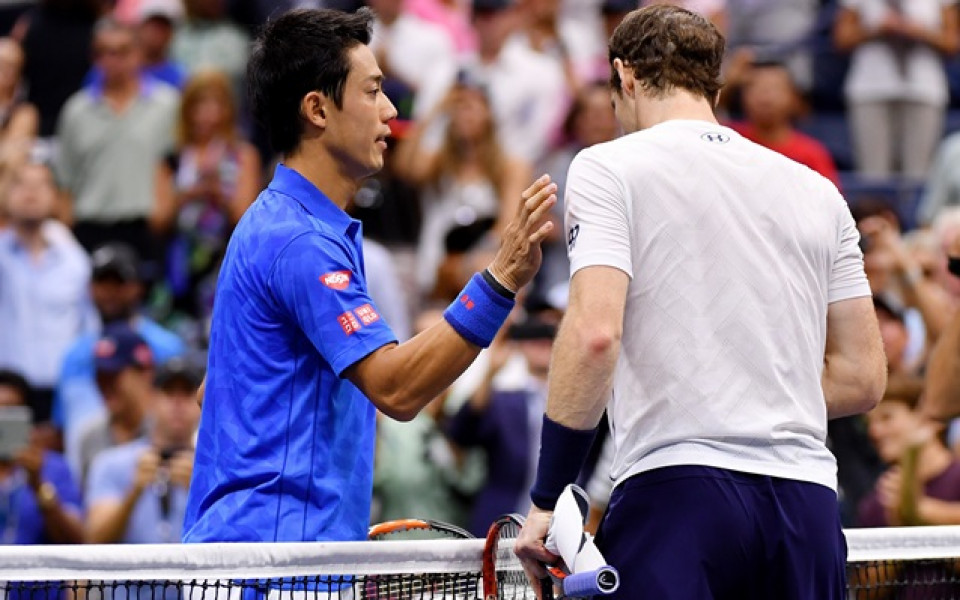 Нишикори отстрани Мъри в трилър на четвъртфиналите на US Open