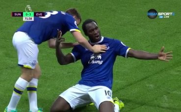 Лукаку няма спирка! Хеттрик срещу Съндърланд