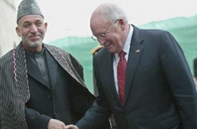 Дик Чейни напусна Афганистан след среща с Хамид Карзай
