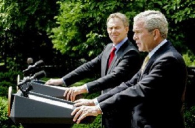 Буш и Блеър разтревожени от насилието в Газа