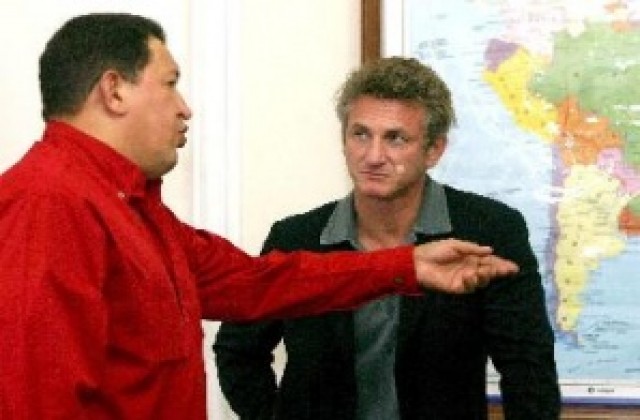Шон Пен похвали Уго Чавес за критиките му към САЩ