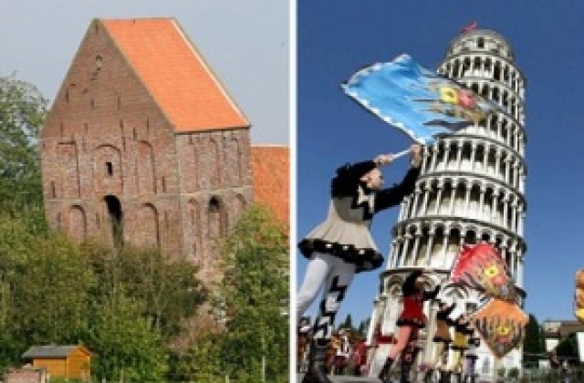 Камбанария в Германия „заплашва” кулата в Пиза