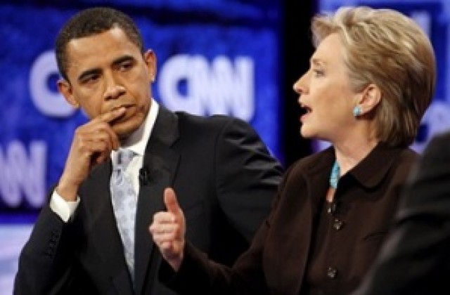 Обама и Клинтън влязоха в остър дебат в Кливланд