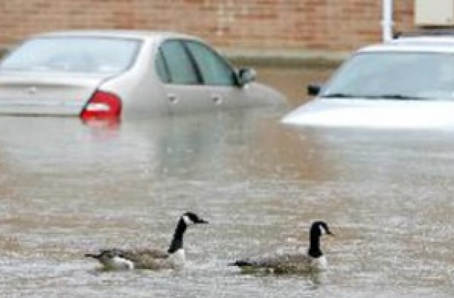 Проливни дъждове наводниха централни райони на САЩ