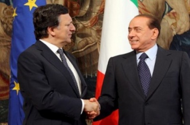 Берлускони подкрепи Барозу за нов мандат начело на ЕК