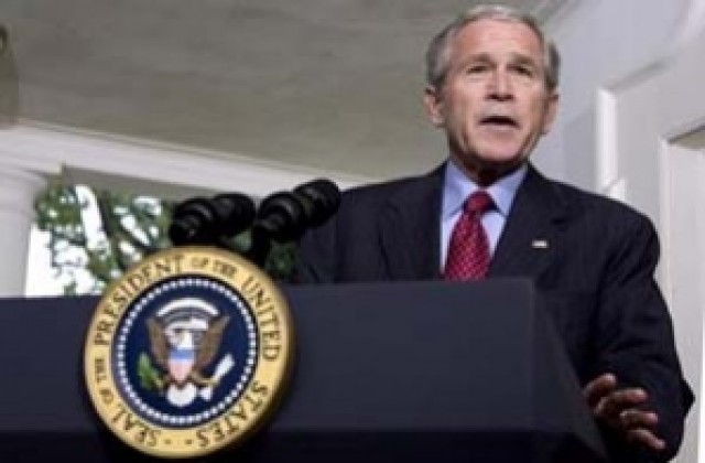 Буш приветства плана за спасяване на банките в САЩ