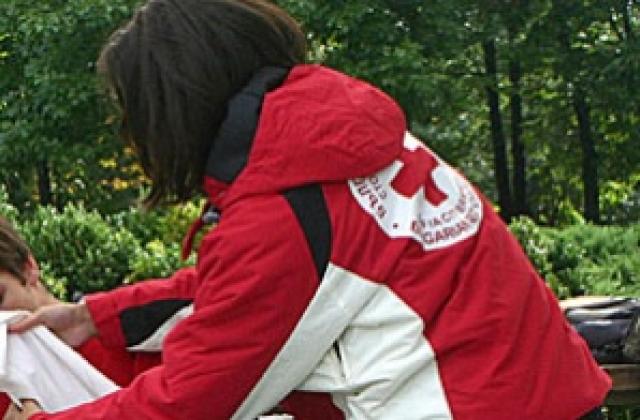 Доброволци от БЧК връчват подаръци на болни деца в София
